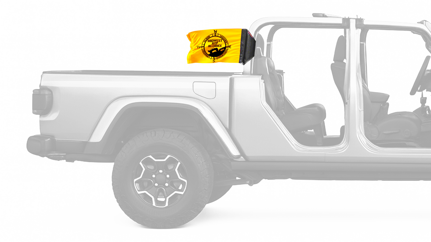 Midwest Jeep Alliance Flag 12"x18" Forever Wave Flag