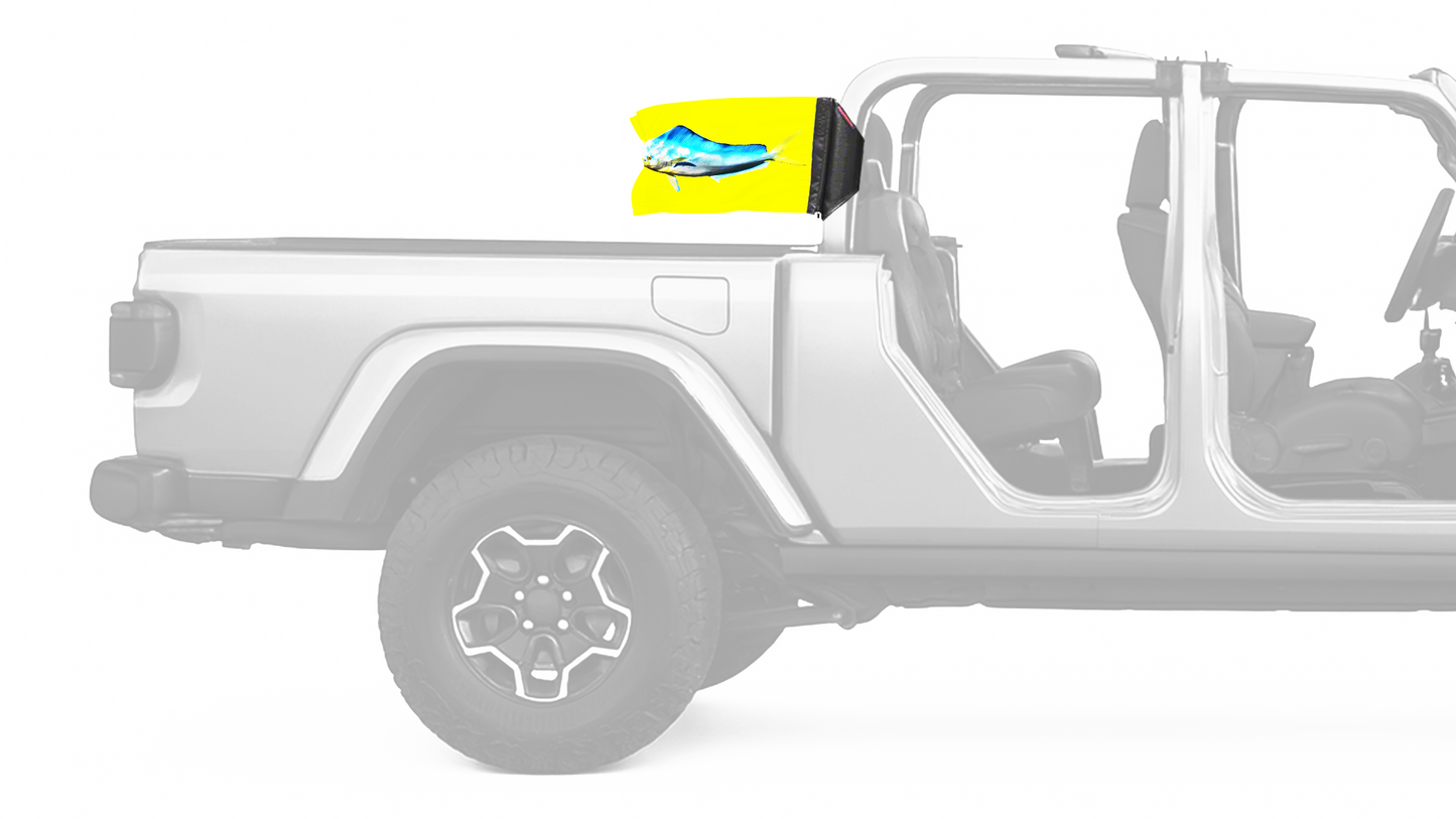 Dolphin 12"x18" Forever Wave Flag for Jeep Gladiator JT
