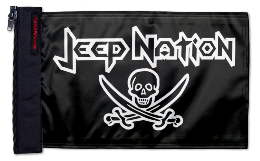 Jeep Nation 12"x18" Forever Wave Flag