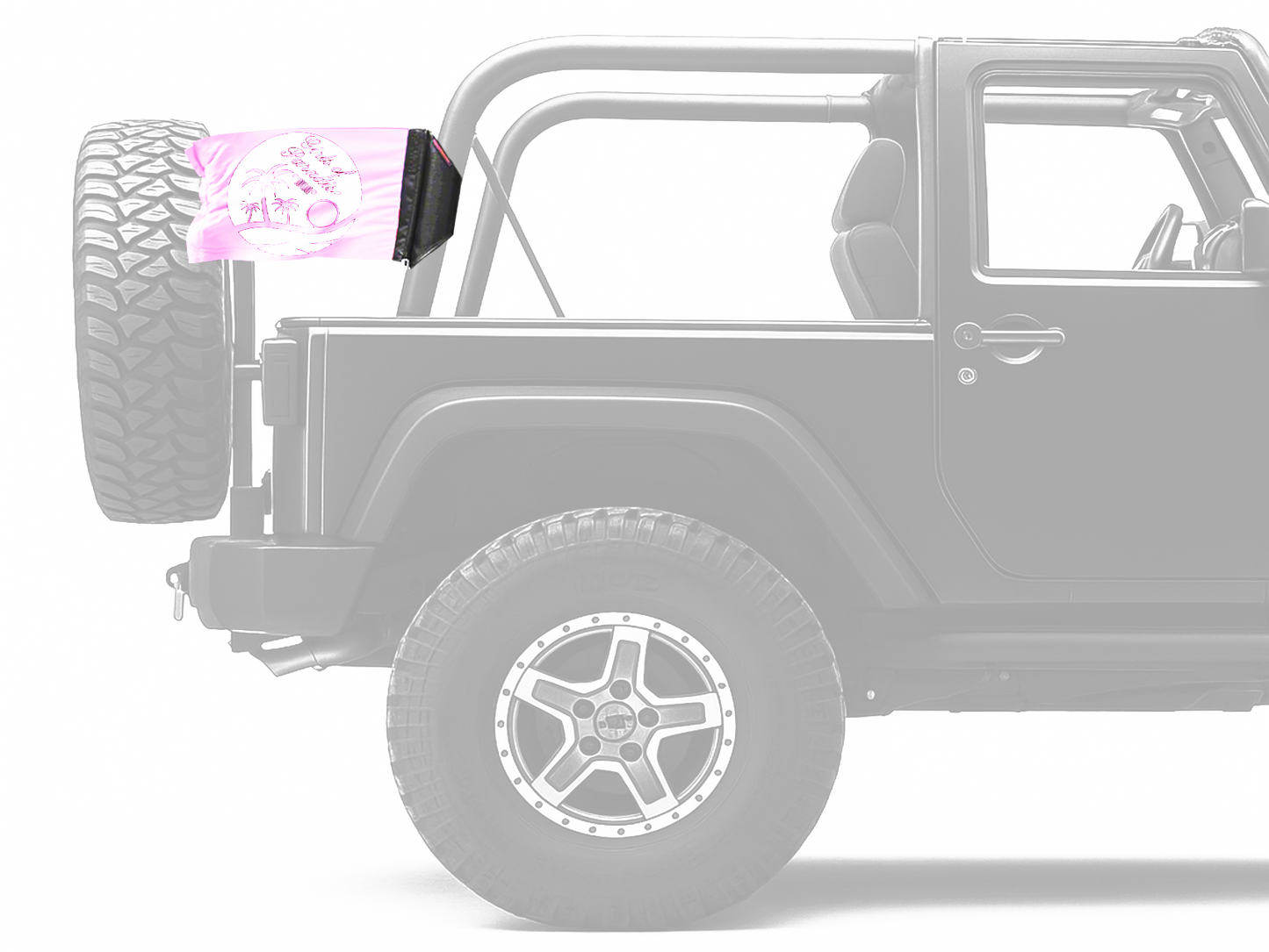 Girls Of Paradise 12"x18" Forever Wave Flag for Jeep Wrangler CJ-7 and CJ-8 1976-1986