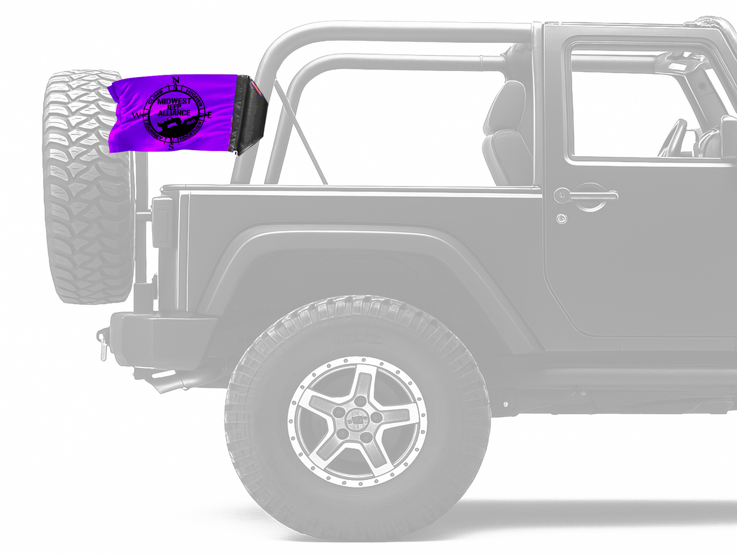 Midwest Jeep Alliance Flag 12"x18" Forever Wave Flag