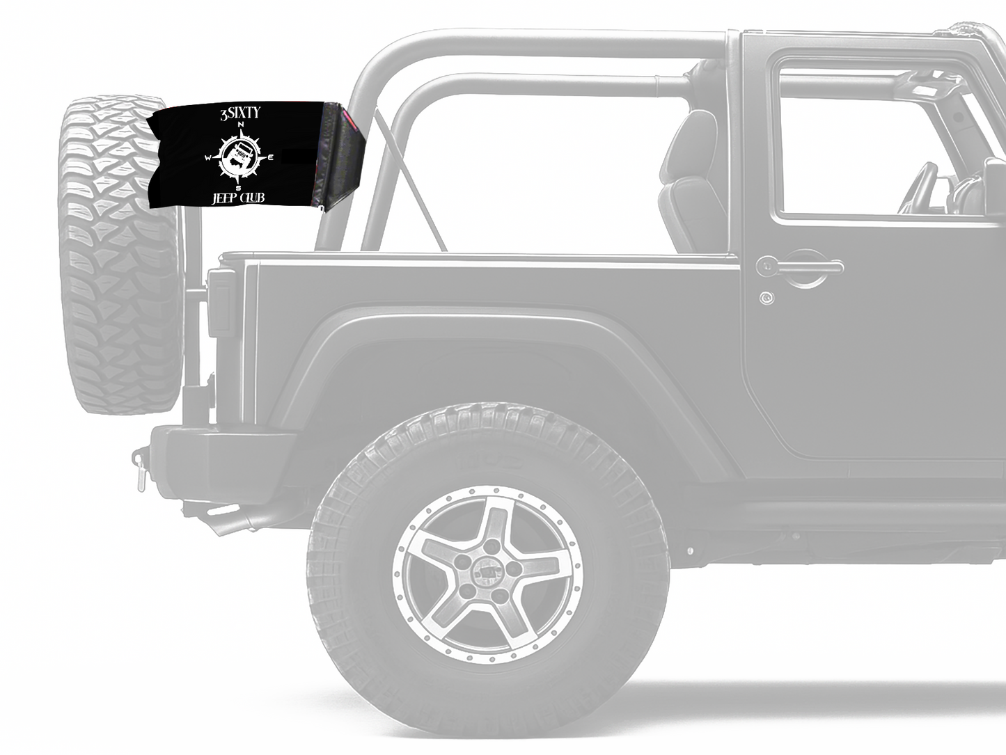3Sixty Jeep Club 12"x18" Forever Wave Flag