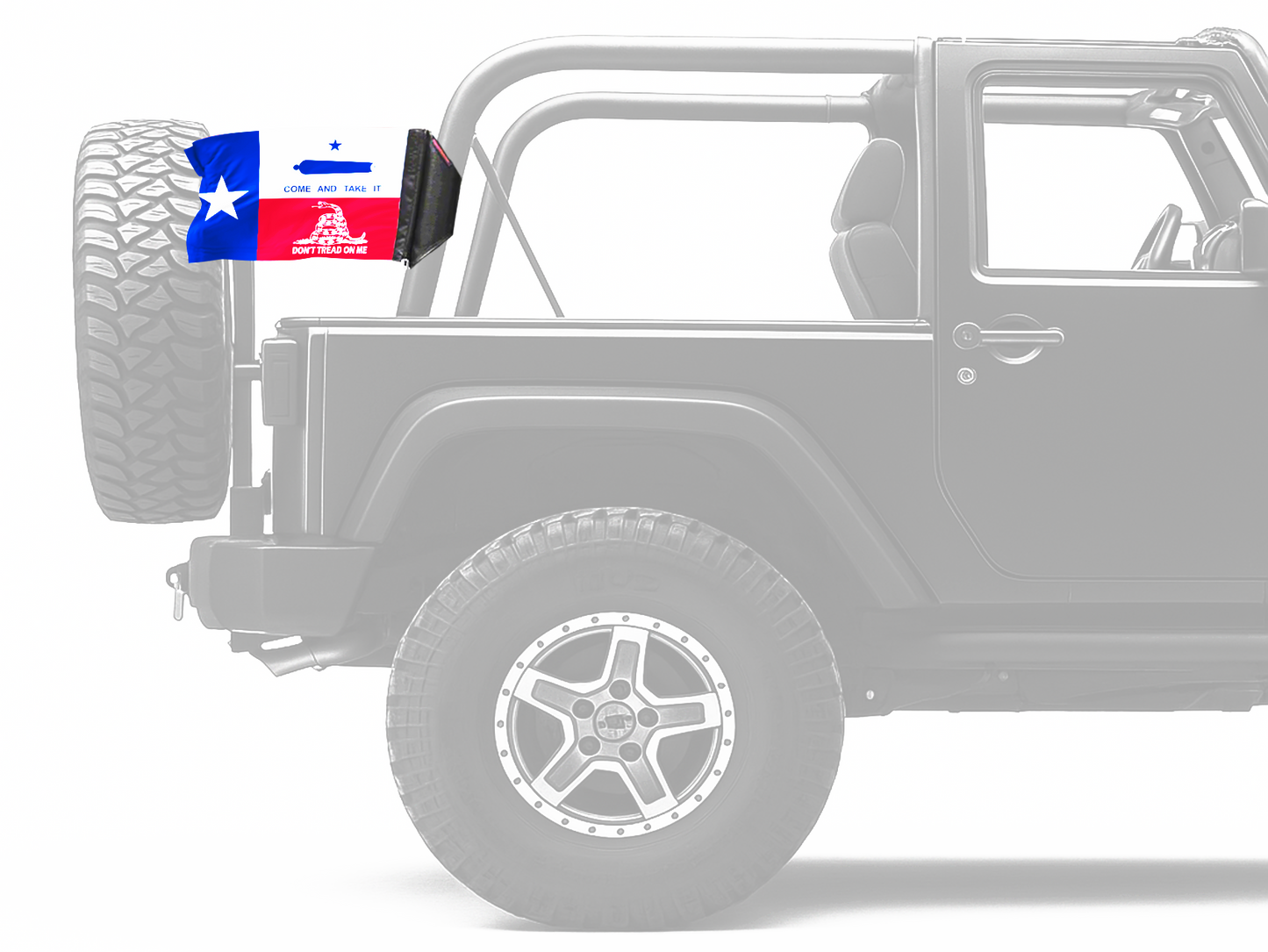 State Flag Texas Don't Tread 12"x18" Forever Wave Flag for Jeep Wrangler TJ 1996-2006