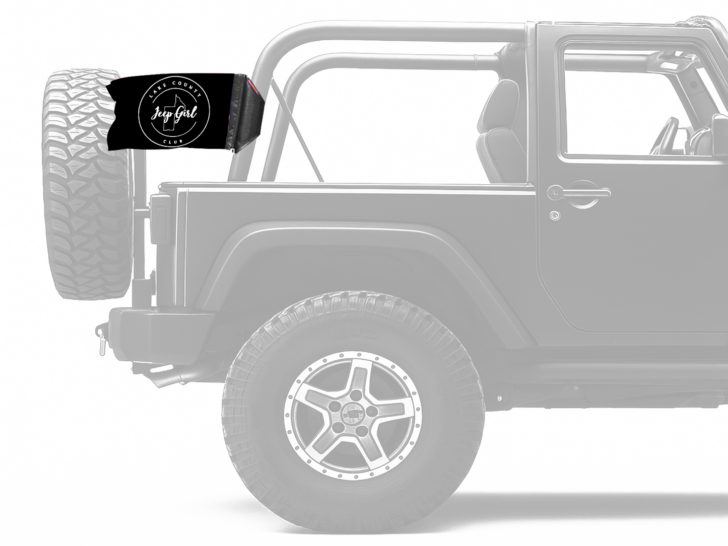 Lake County Jeep Girl Club 12"x18" Forever Wave Flag