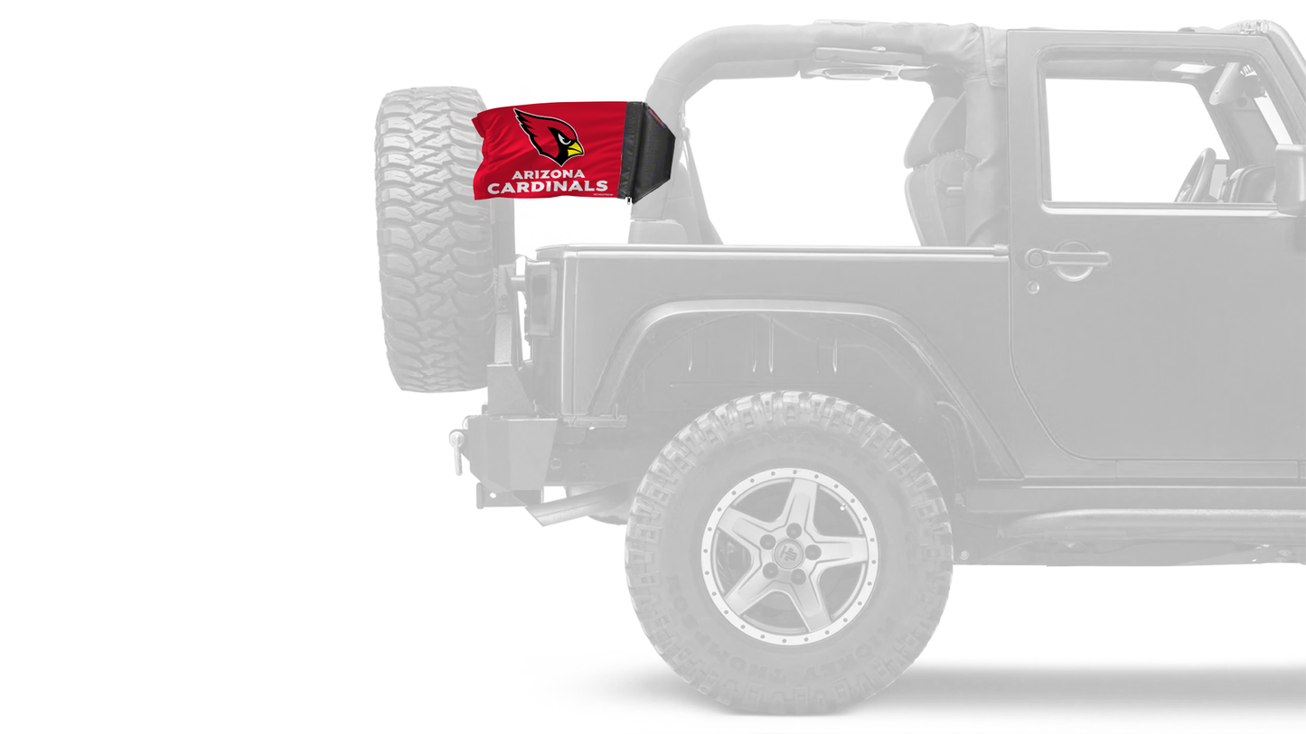 Arizona Cardinals 11"x17" Forever Wave Flag for Jeep Wrangler LJ 2003-2006