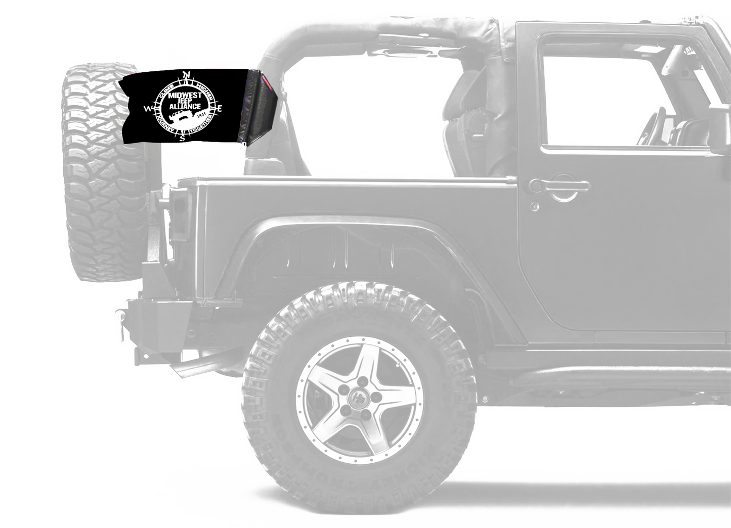 Midwest Jeep Alliance Flag 12"x18" Forever Wave Flag