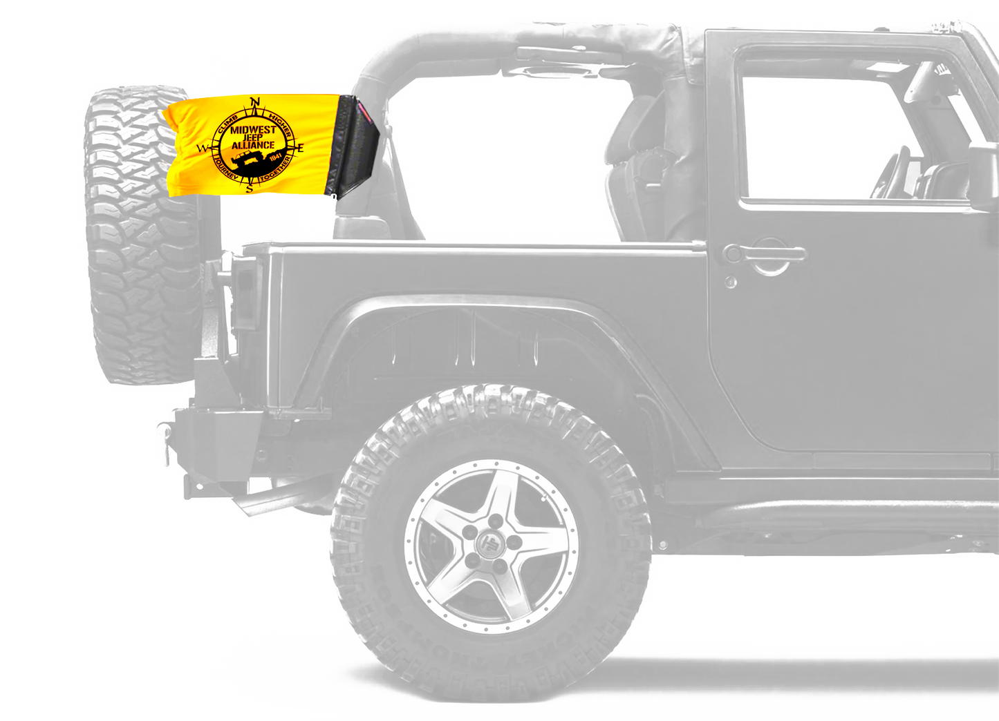 Midwest Jeep Alliance Flag 12"x18" Forever Wave Flag
