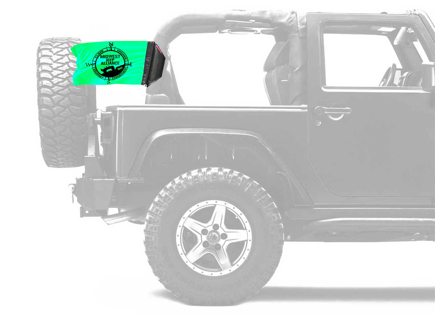Midwest Jeep Alliance Flag 12"x18" Forever Wave Flag