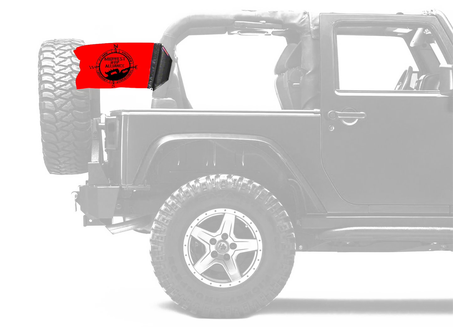 Midwest Jeep Alliance Flag 12"x18" Forever Wave Flag