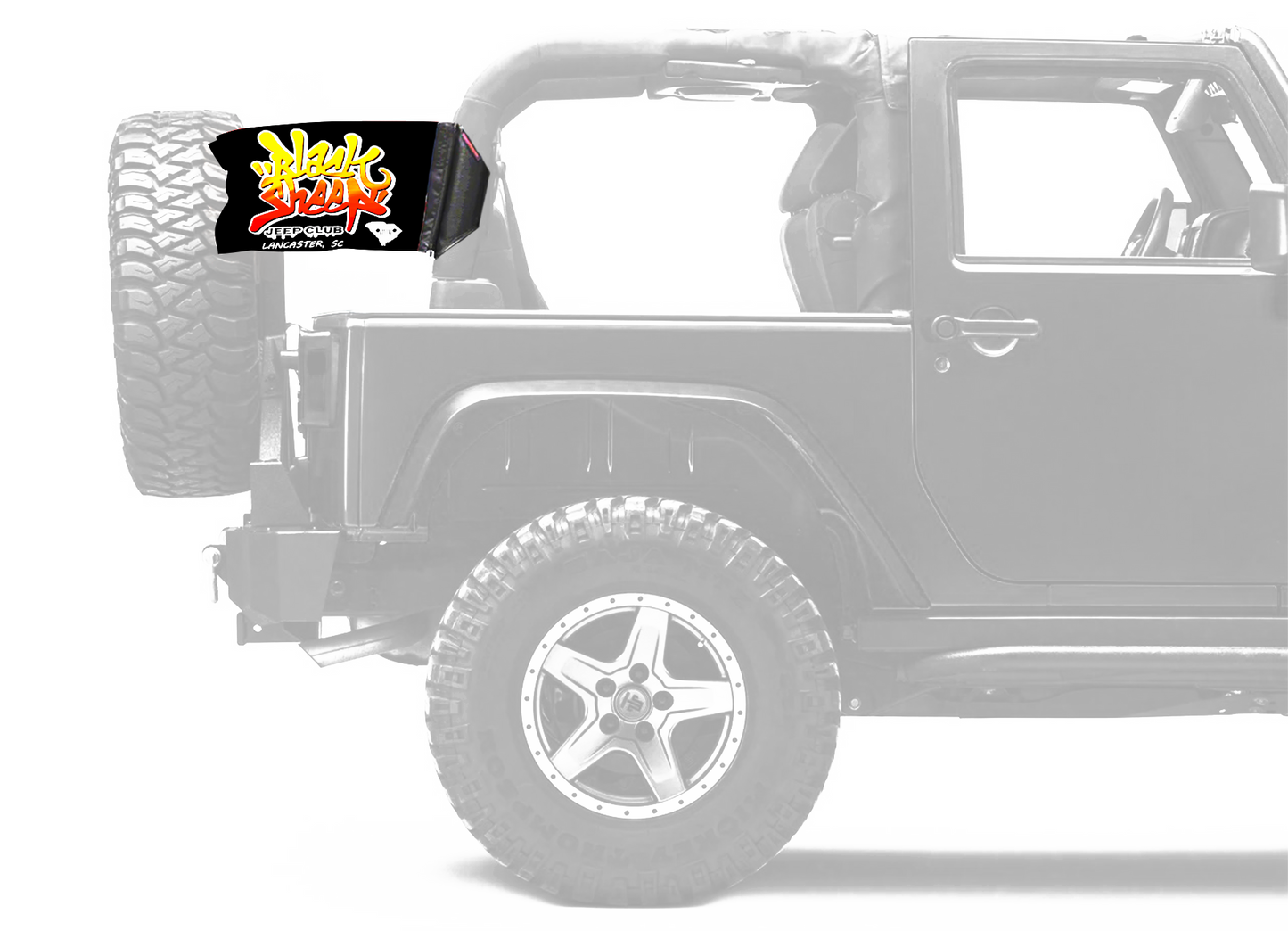 Black Sheep Jeep Club 12"x18" Forever Wave Flag
