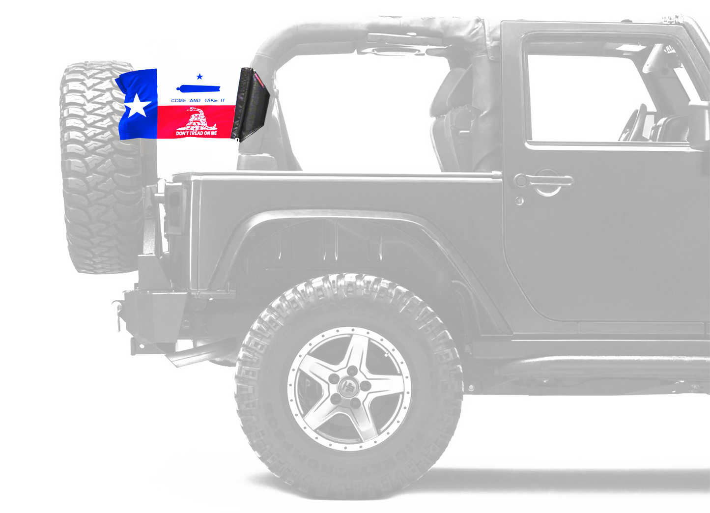 State Flag Texas Don't Tread 12"x18" Forever Wave Flag for Jeep Wrangler YJ 1986-1995
