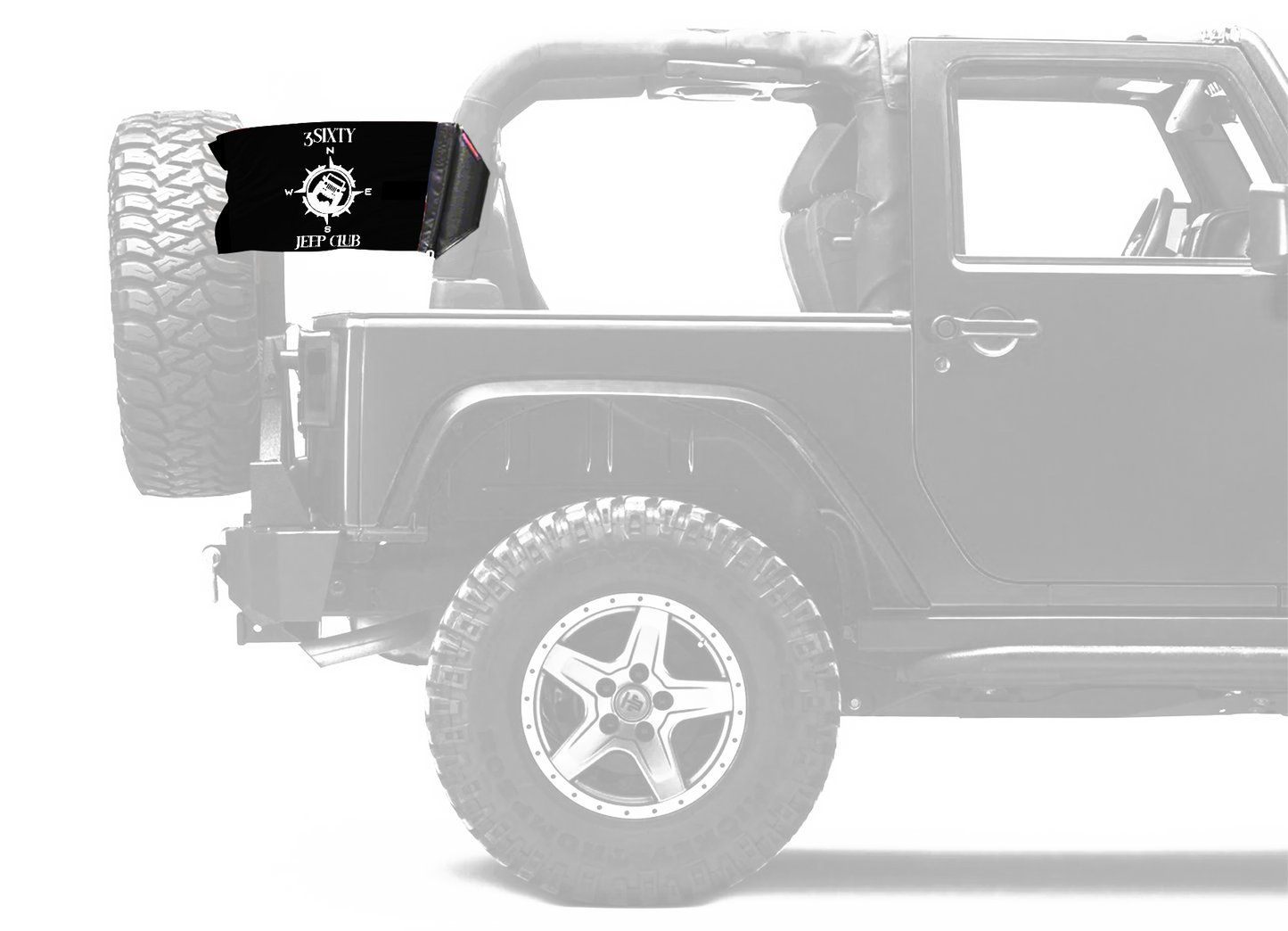 3Sixty Jeep Club 12"x18" Forever Wave Flag