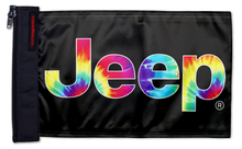 Jeep Tie Dye 12"x18" Forever Wave Flag for Jeep Wrangler JL 2-Door 2018-Present