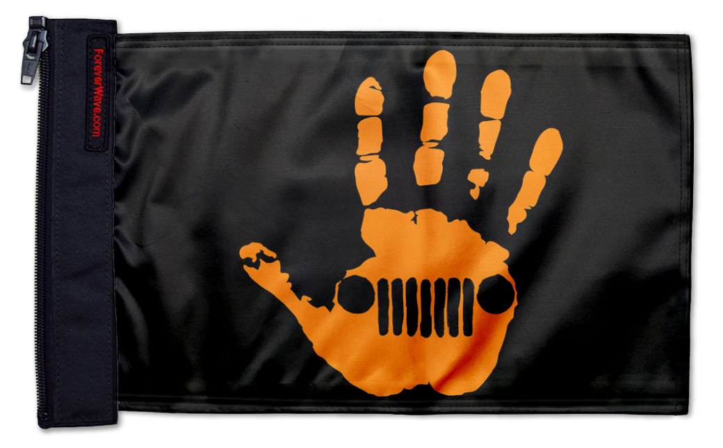Jeep Wave 12"x18" Forever Wave Flag for Jeep Wrangler TJ 1996-2006