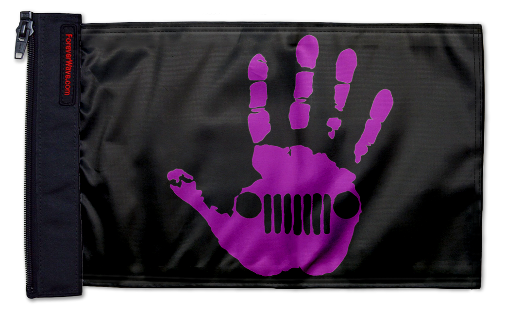Jeep Wave 12"x18" Forever Wave Flag for Boats