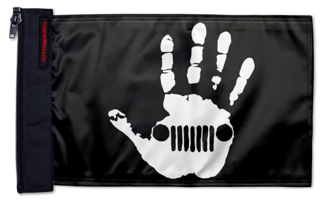 Jeep Wave 12"x18" Forever Wave Flag for Jeep Wrangler TJ 1996-2006