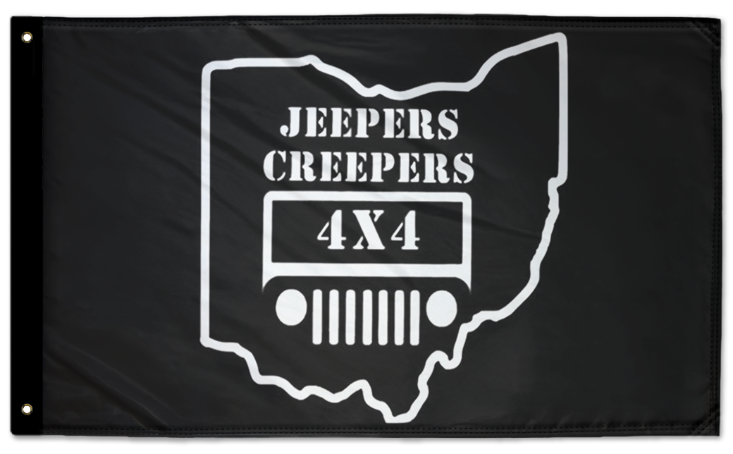 Jeepers Creepers 4x4 Flag 3'x5' Double-Sided Flag