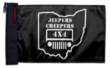 Jeepers Creepers 4x4 Flag 12"x18" Forever Wave Flag