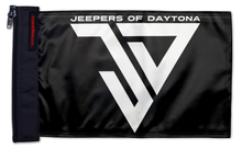 Jeepers of Daytona Flag 12"x18" Forever Wave Flag