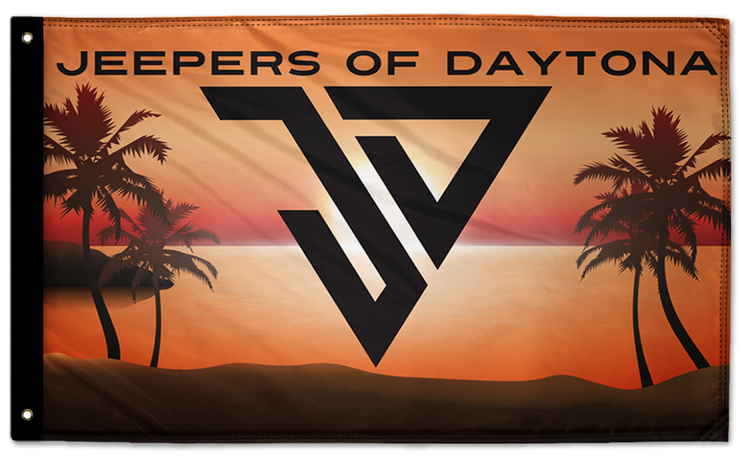 Jeepers of Daytona Flag 3'x5' Double-Sided Flag