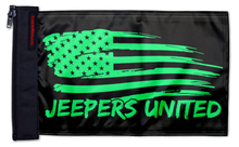 Jeepers United Flag 12"x18" Forever Wave Flag