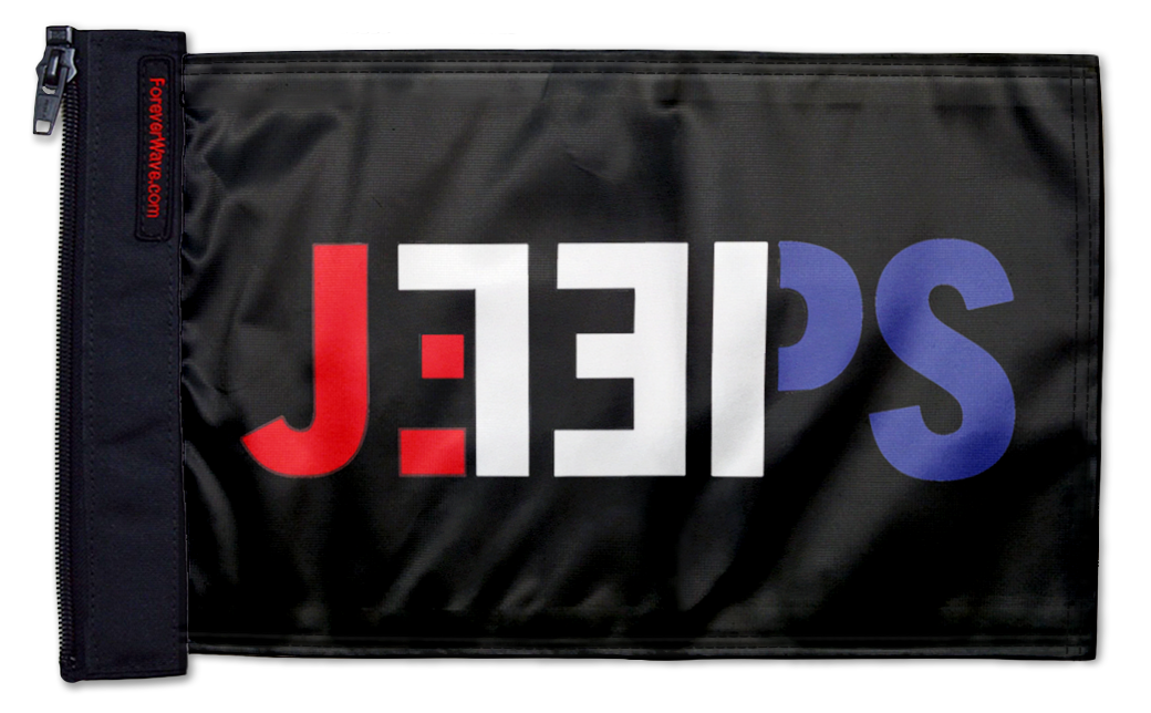 Jeeps Flag 12"x18" Forever Wave Flag
