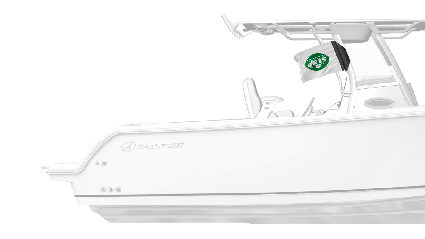 New York Jets 11"x17" Forever Wave Flag for Boats
