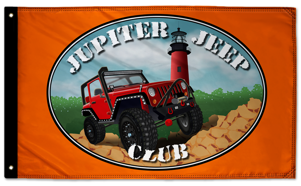 Jupiter Jeep Club 3'x5' Double-Sided Flag