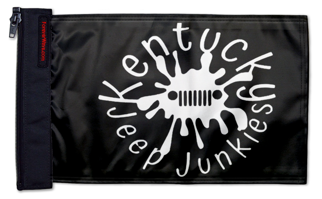 Kentucky Jeep Junkies Flag 12"x18" Forever Wave Flag