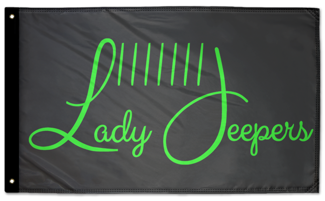 Lady Jeepers Flag 3'x5' Double-Sided Flag