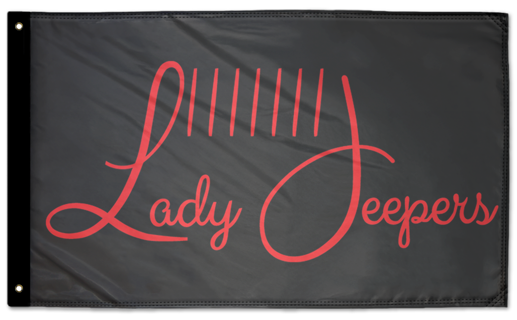 Lady Jeepers Flag 3'x5' Double-Sided Flag