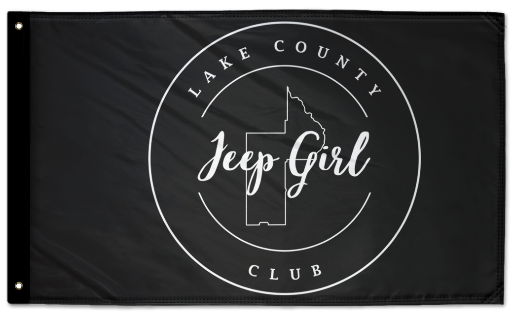 Lake County Jeep Girl Club 3'x5' Double-Sided Flag