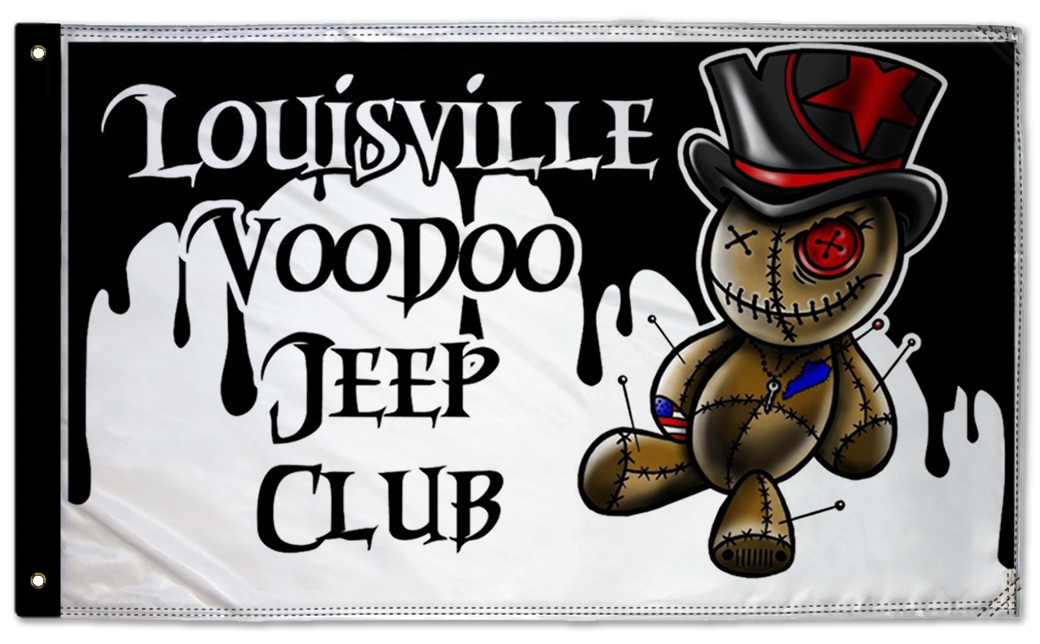 Louisville Voodoo Jeep Club 3'x5' Double-Sided Flag