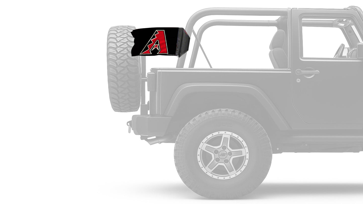 Arizona Diamondbacks 11"x17" Forever Wave Flag for Jeep Wrangler JL 2-Door 2018-Present