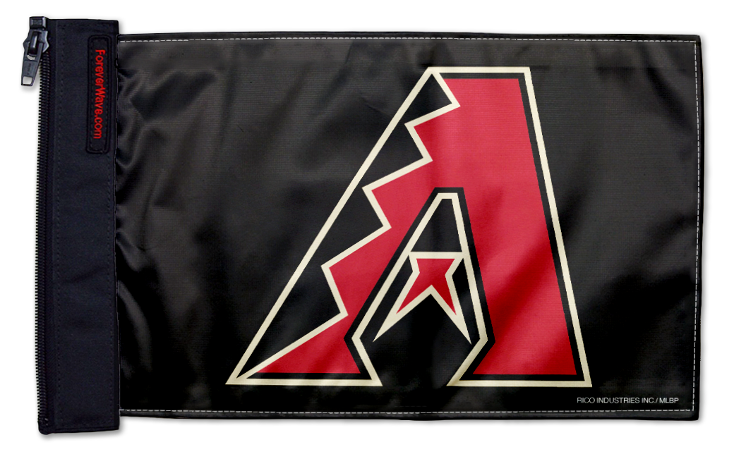 Arizona Diamondbacks 11"x17" Forever Wave Flag for Jeep Wrangler JL 2-Door 2018-Present