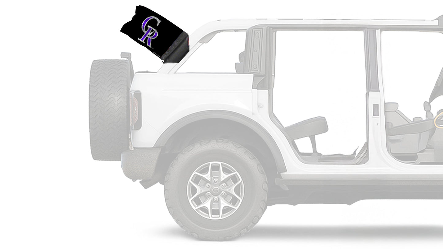 Colorado Rockies 11"x17" Forever Wave Flag for Bronco