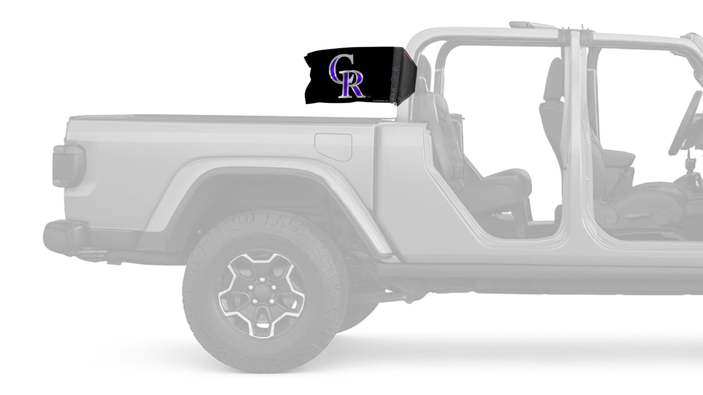 Colorado Rockies 11"x17" Forever Wave Flag for Jeep Gladiator JT