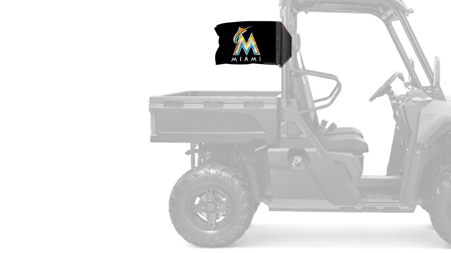 Miami Marlins 11"x17" Forever Wave Flag for UTVs