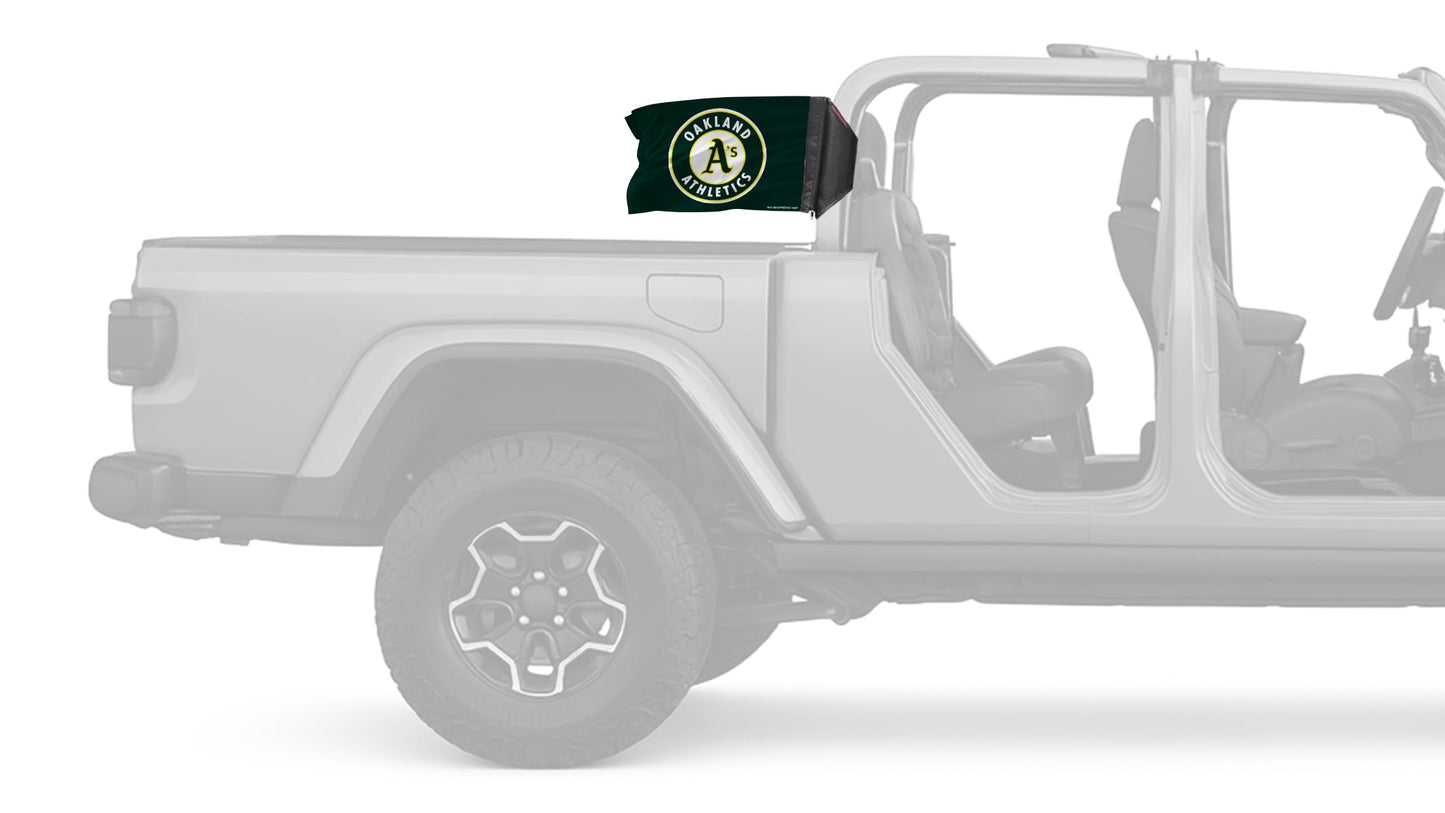 Oakland A's 11"x17" Forever Wave Flag for Jeep Gladiator JT