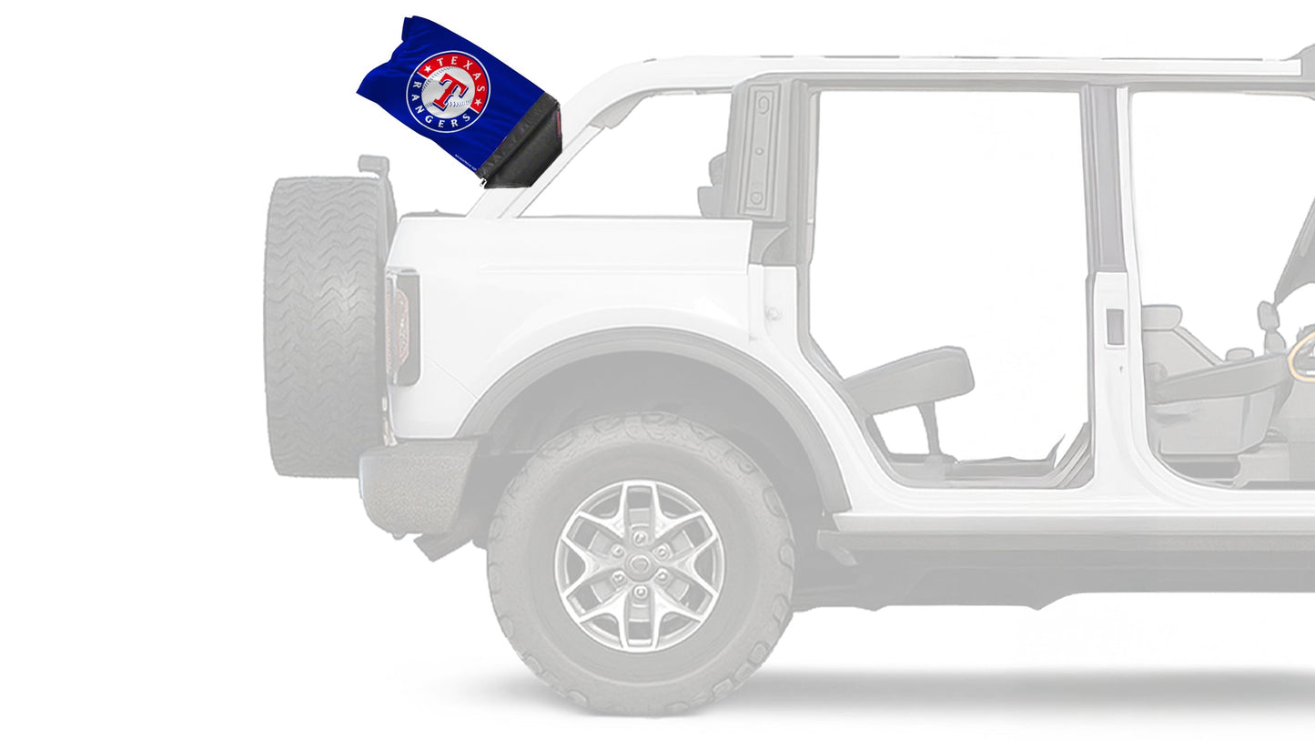 Texas Rangers 11"x17" Forever Wave Flag for Bronco
