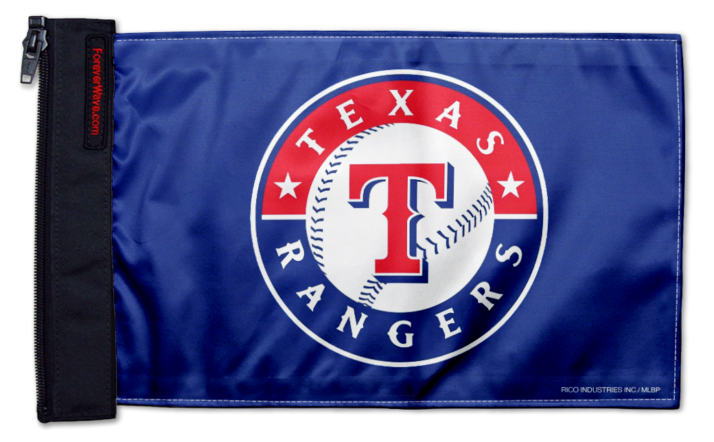 Texas Rangers 11"x17" Forever Wave Flag for Jeep Wrangler LJ 2003-2006