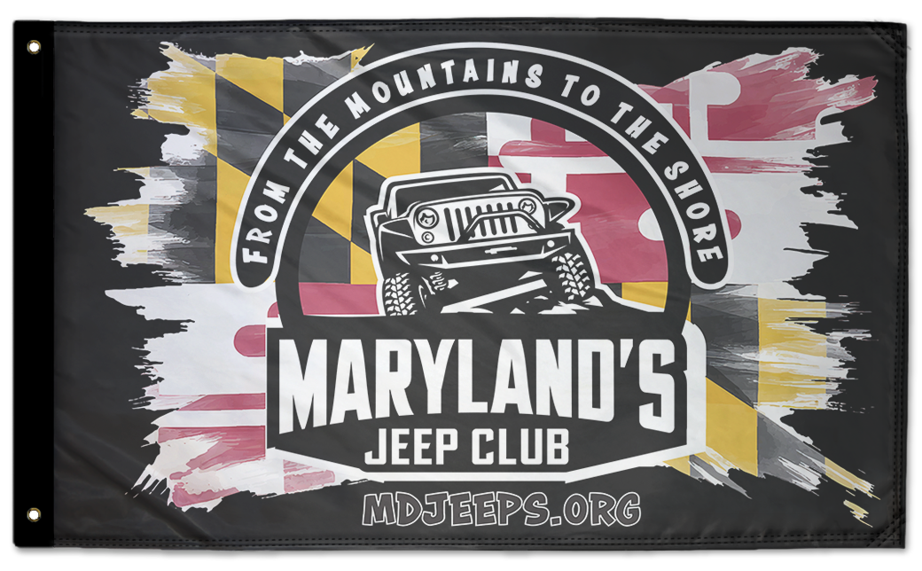 Maryland's Jeep Club 3'x5' Double-Sided Flag