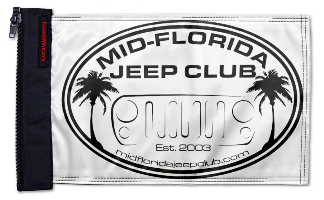 Mid-Florida Jeep Club 12"x18" Forever Wave Flag