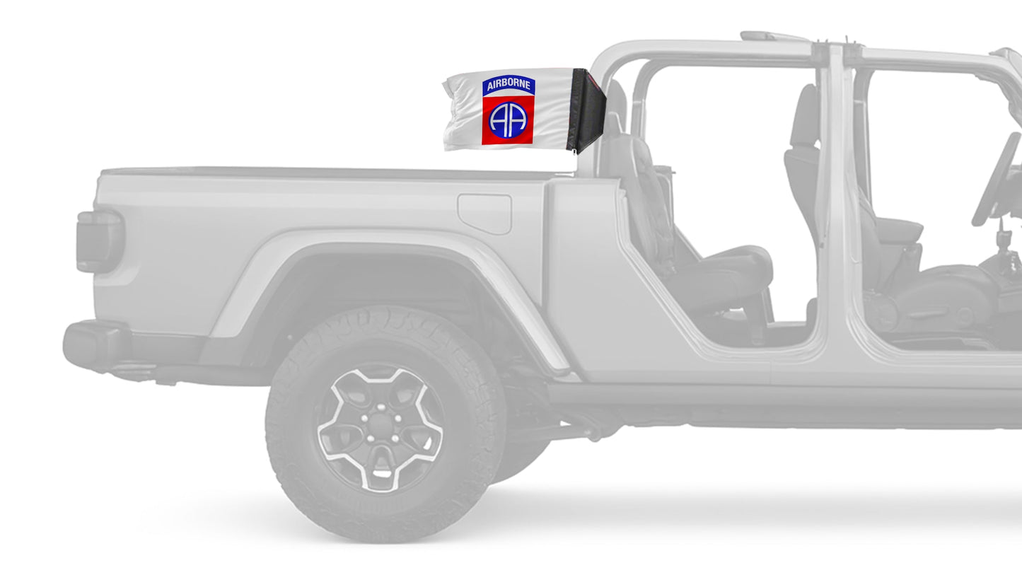 Airborne 82nd Division 12"x18" Forever Wave Flag for Jeep Gladiator JT