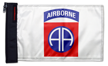 Airborne 82nd Division 12"x18" Forever Wave Flag for Boats