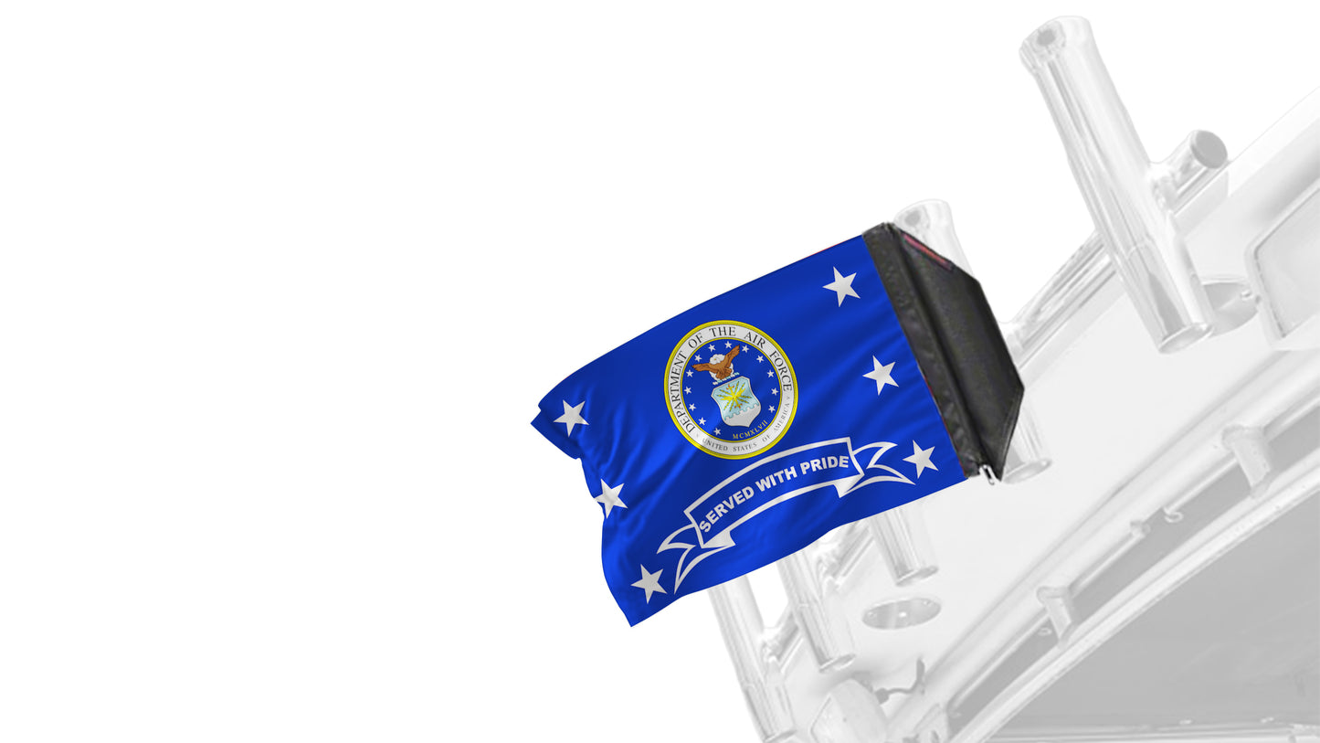 Air Force Served With Pride 12"x18" Forever Wave Flag