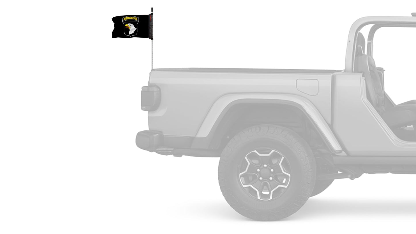Airborne 101st Division 12"x18" Forever Wave Flag for Jeep Wrangler JK 2-Door 2007-2018