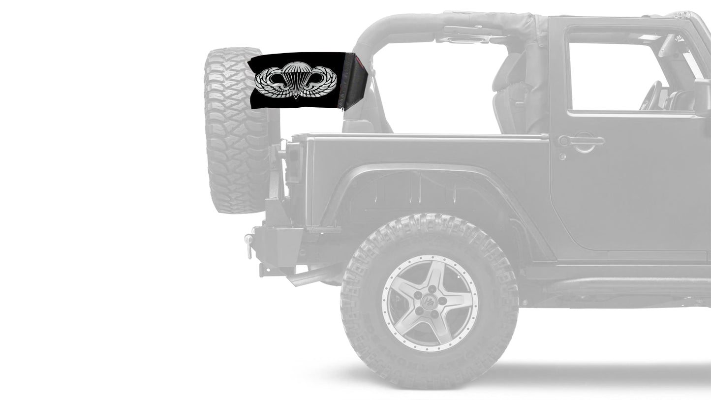 Airborne 12"x18" Forever Wave Flag for Jeep Wrangler LJ 2003-2006