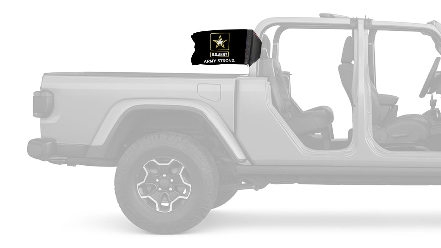 Army Strong 12"x18" Forever Wave Flag for Jeep Gladiator JT