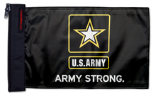 Army Strong 12"x18" Forever Wave Flag for Jeep Wrangler JL 2-Door 2018-Present